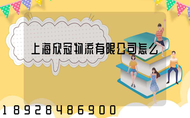 上海欣冠物流有限公司怎么樣