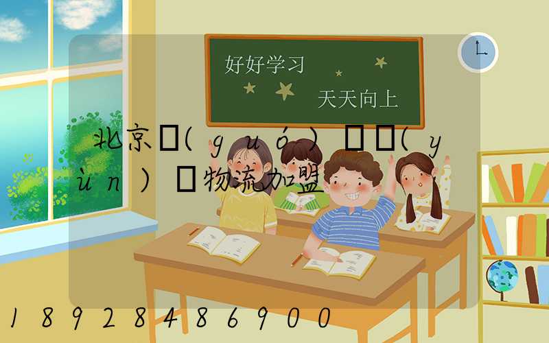 北京國(guó)際運(yùn)輸物流加盟