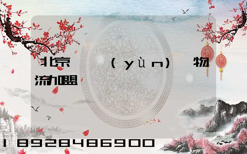 北京國際運(yùn)輸物流加盟