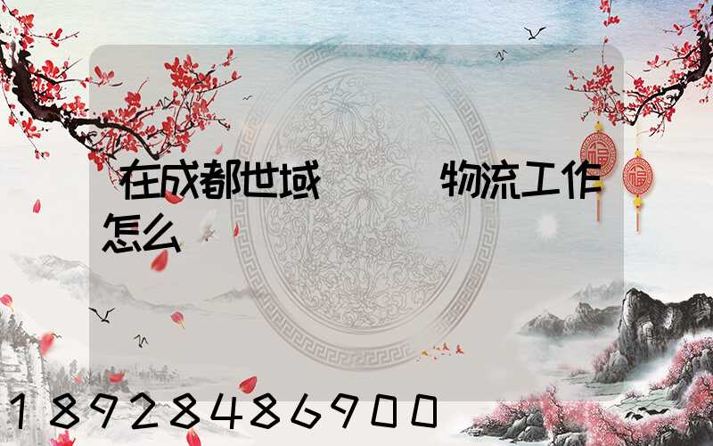 在成都世域達國際物流工作怎么樣