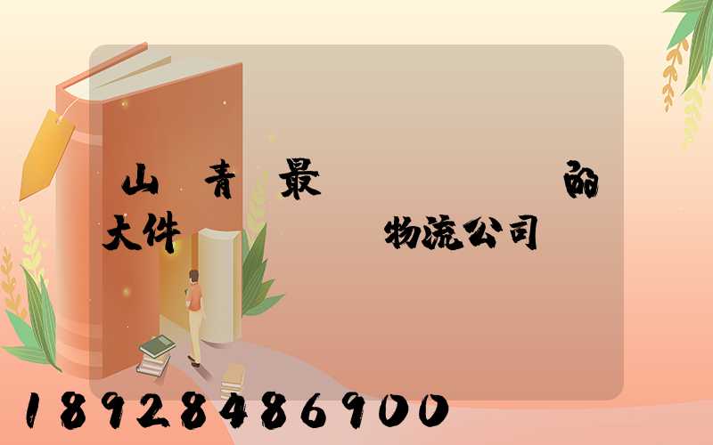 山東青島最專業(yè)的大件運輸車隊及物流公司