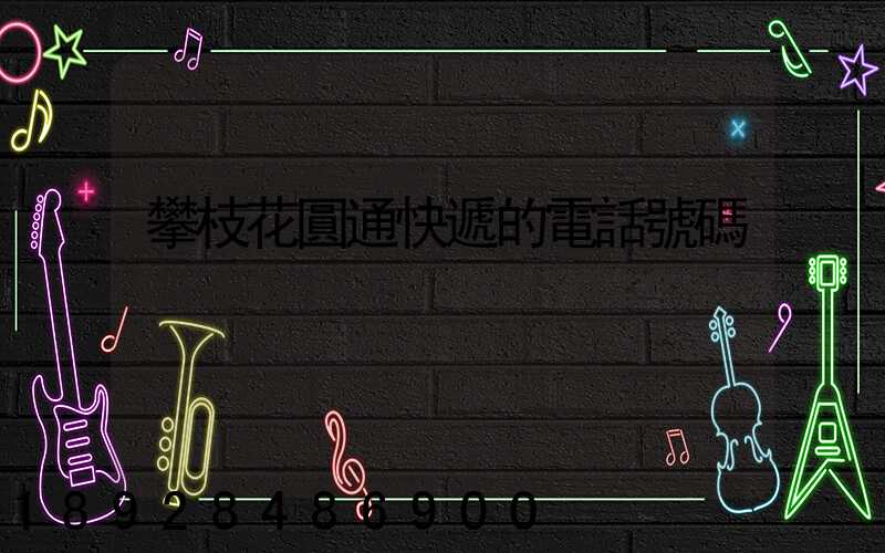 攀枝花圓通快遞的電話號碼