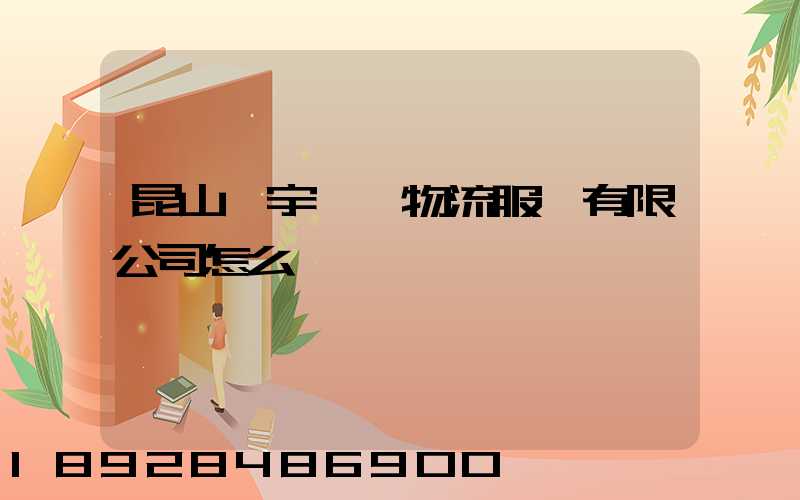 昆山瀚宇國際物流服務有限公司怎么樣