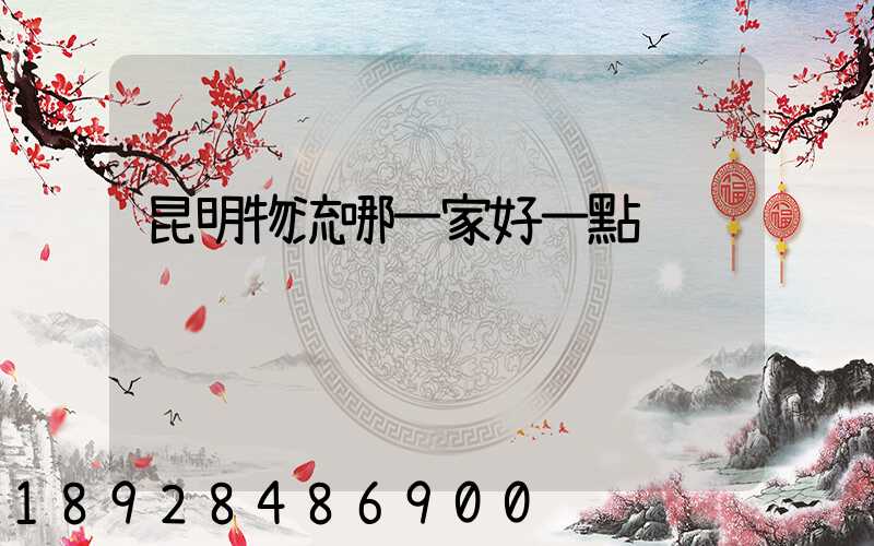 昆明物流哪一家好一點