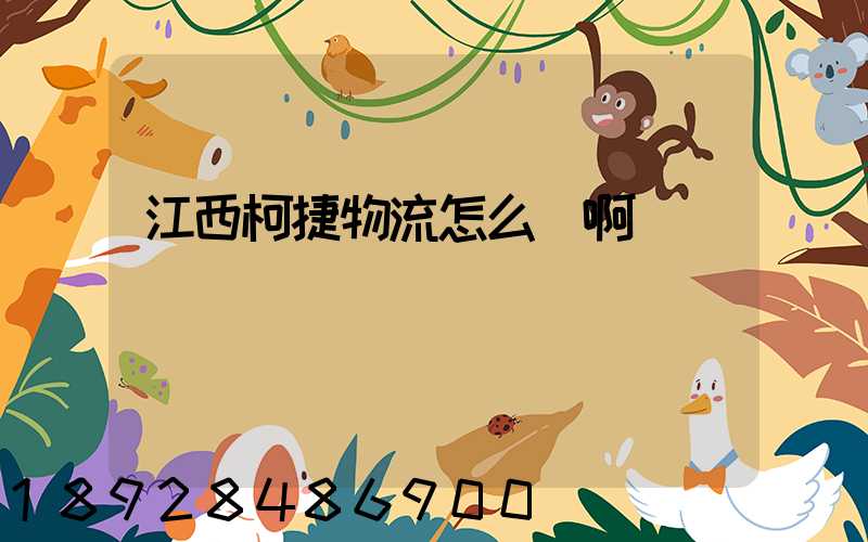 江西柯捷物流怎么樣啊