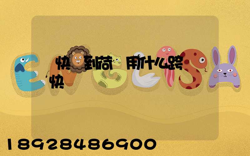 發快遞到荷蘭用什么跨國國際快遞