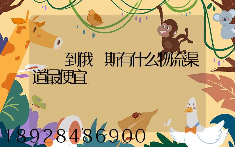 發貨到俄羅斯有什么物流渠道最便宜