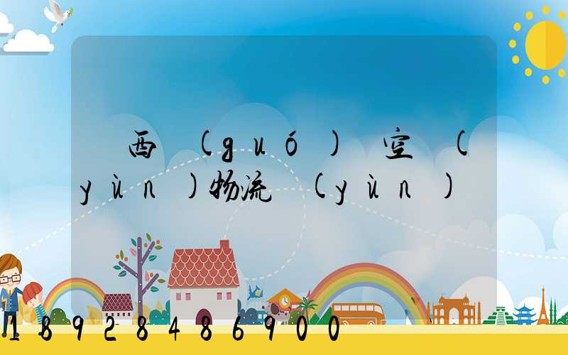 陜西國(guó)際空運(yùn)物流運(yùn)輸